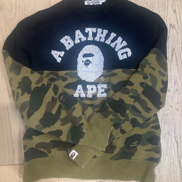 💥2xHP 💥 A bathing Ape Bape Camouflage Sweater - Picture 8 of 8